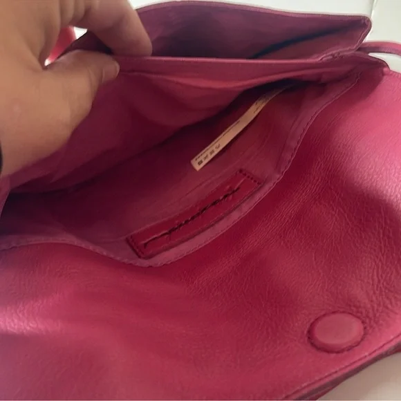 Free People Nicola Crossbody Leather Bag Pink - Picture 11 of 15